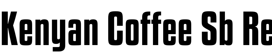 Kenyan Coffee Sb Regular Schrift Herunterladen Kostenlos